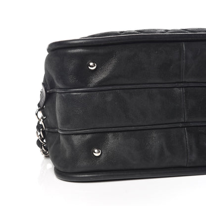 Chanel Iridescent Calfskin Quilted Relax CC Camera Case Black 6 of 16