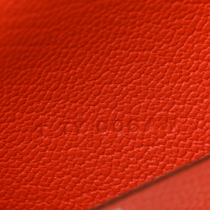 Hermes Chevre Mysore Bi-Color Globe Trotter Agenda Cover PM Rose Lipstick Orange Poppy 7 of 12
