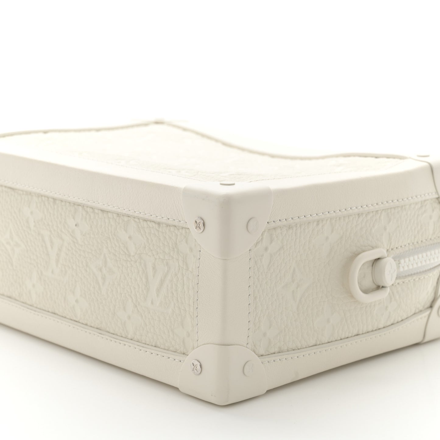 Taurillon Monogram Solar Ray Soft Trunk Powder White