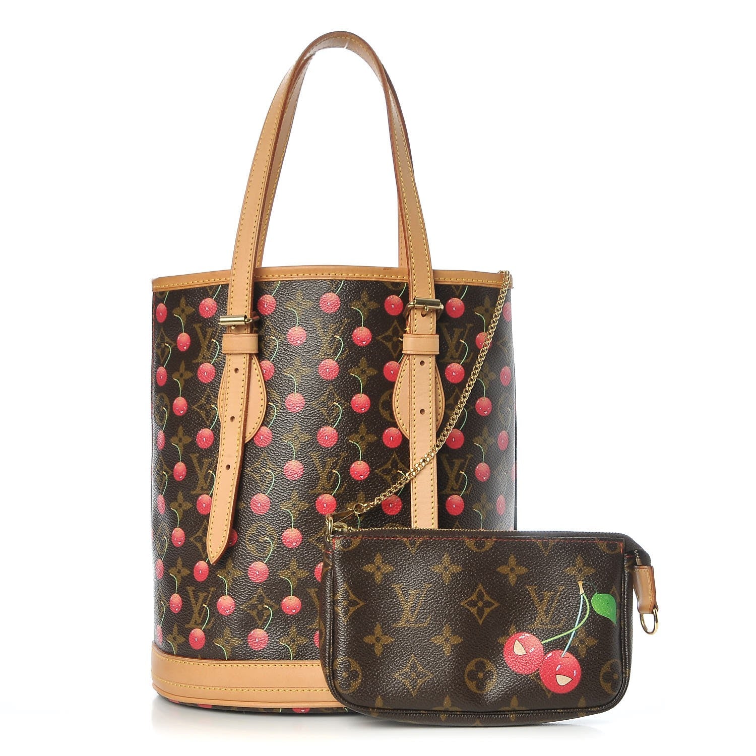 Louis Vuitton Monogram Cerises Bucket Bag 1 of 9