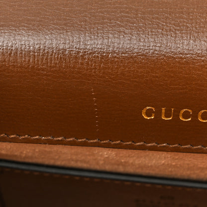 Gucci GG Supreme Monogram Mini Top Handle Horsebit 1955 Crossbody Bag Beige Brown Sugar 11 of 11
