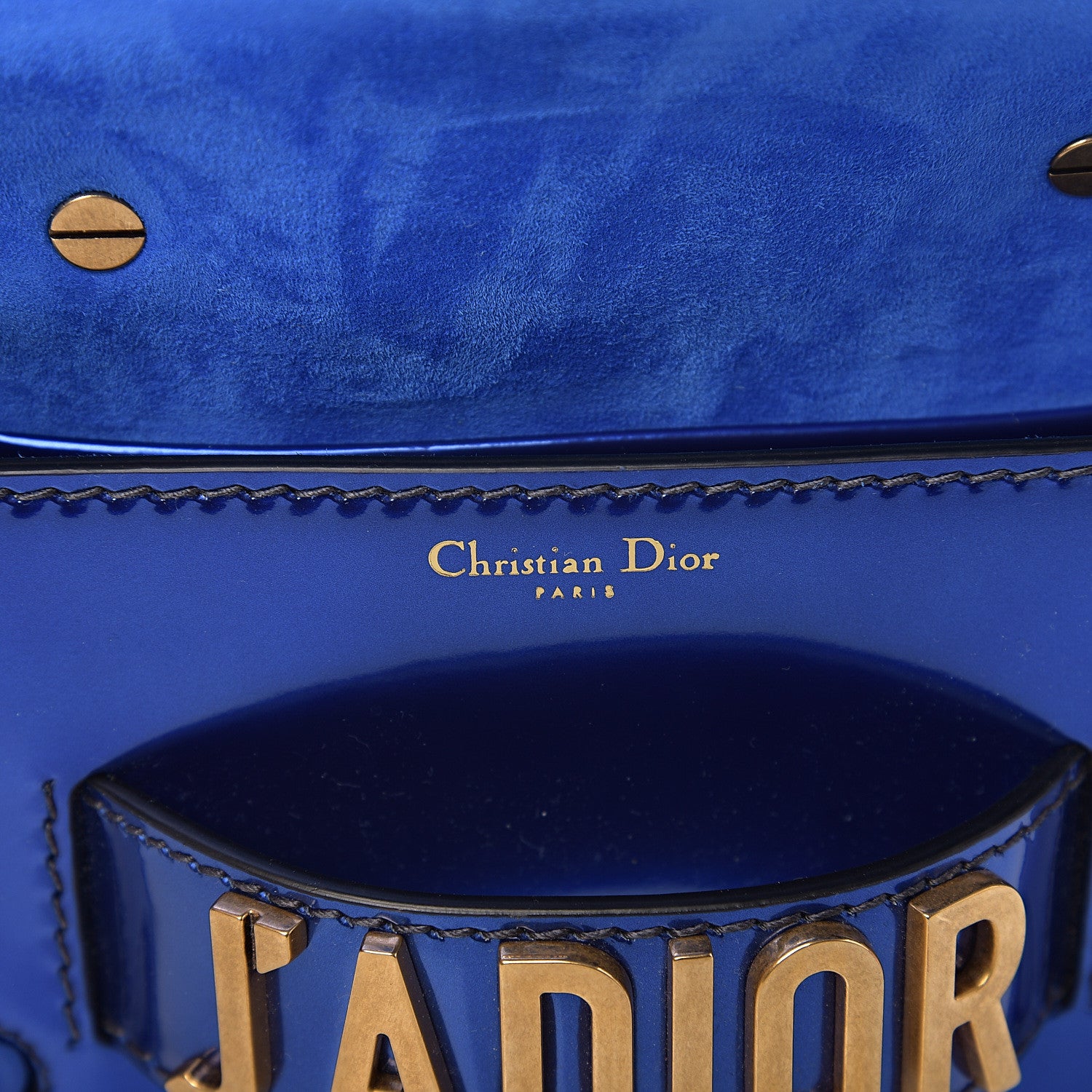 Christian Dior Metallic Calfskin J'Adior Mini Chain Flap Bag Blue 5 of 8