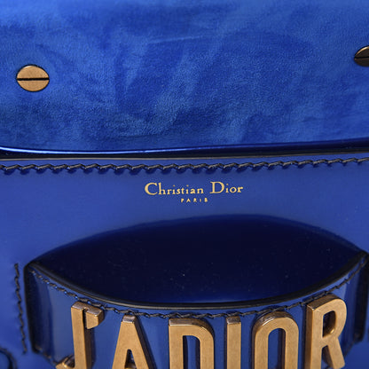 Christian Dior Metallic Calfskin J'Adior Mini Chain Flap Bag Blue 5 of 8