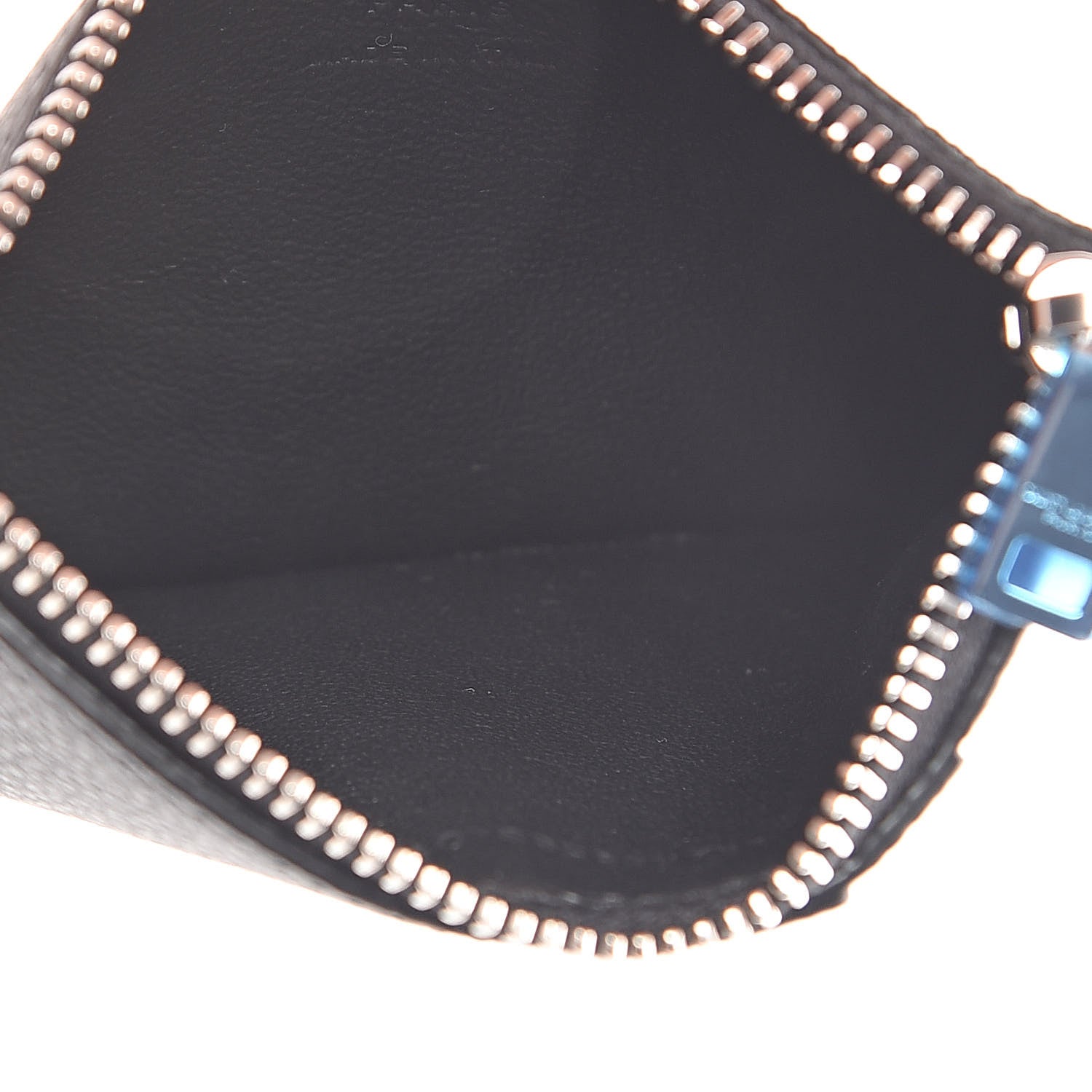Saint Laurent Grained Calfskin 5 Fragments Zip Pouch Card Holder Black 5 of 6