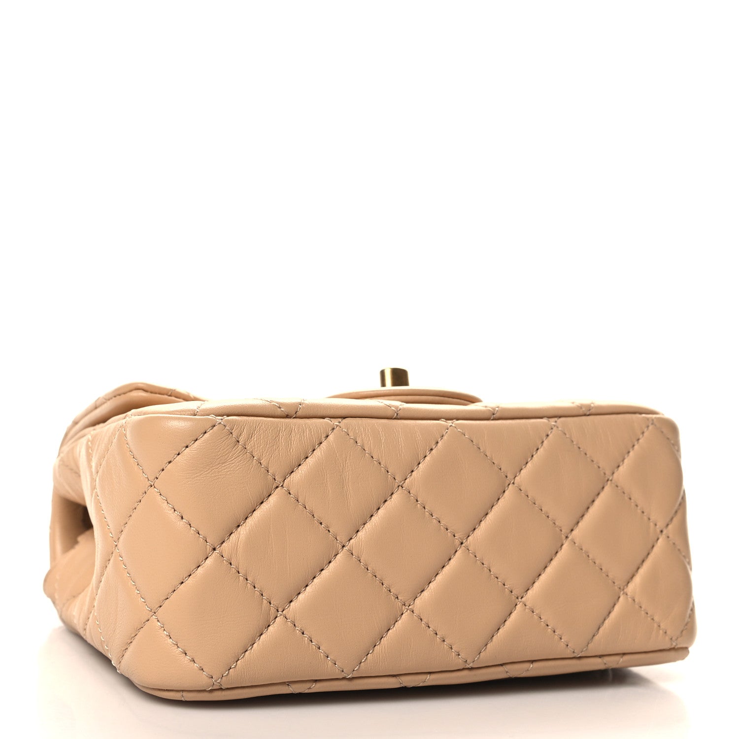 Chanel Lambskin Quilted Mini Pearl Crush Flap Beige 4 of 11