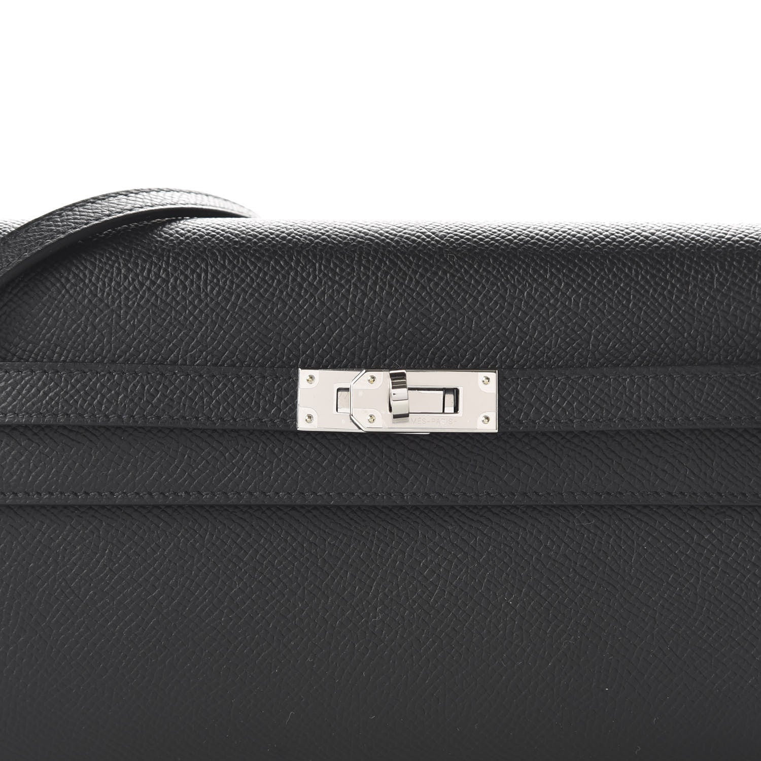 Hermes Epsom Kelly Wallet To Go Black 9 of 10