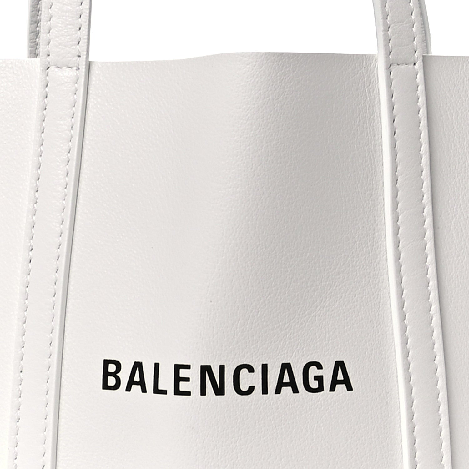 Balenciaga Smooth Calfskin Double Sided XXS Everyday Tote White Light Black 7 of 9