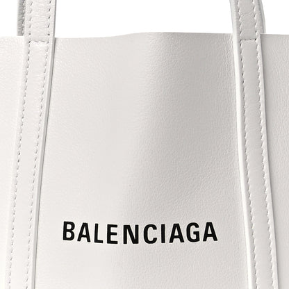 Balenciaga Smooth Calfskin Double Sided XXS Everyday Tote White Light Black 7 of 9