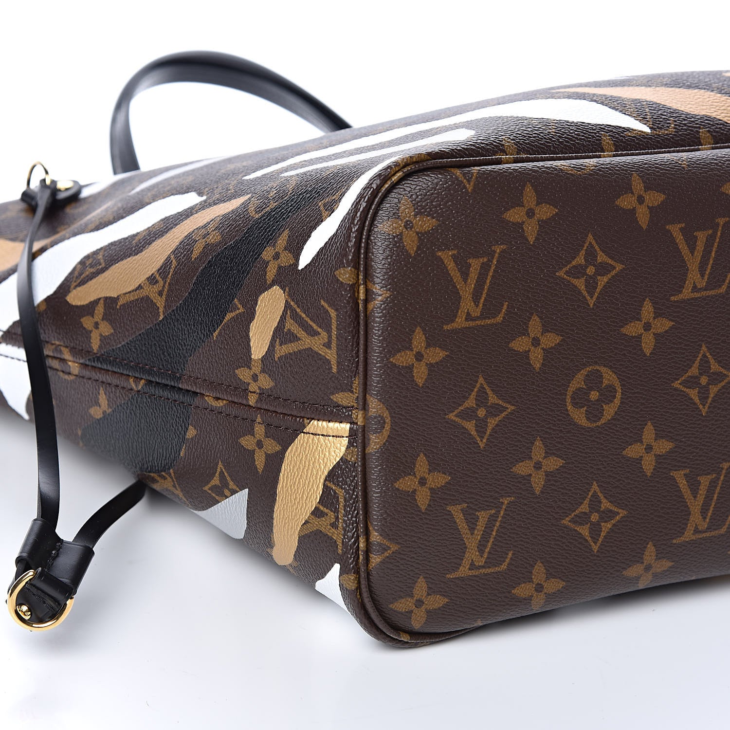 Louis Vuitton X LOL Monogram Neverfull MM Gold Silver 9 of 12