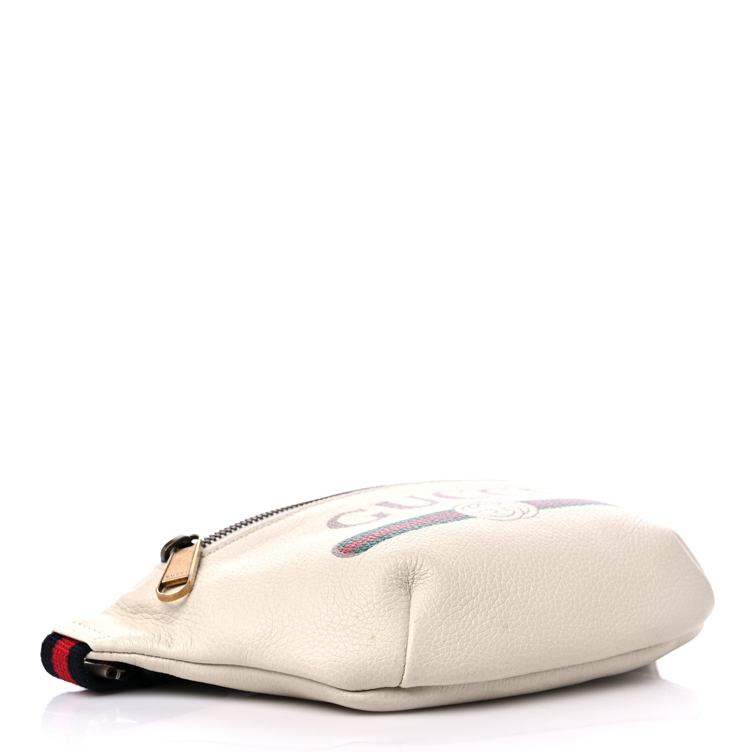 Gucci Grained Calfskin Small Logo Belt Bag White 4 of 9