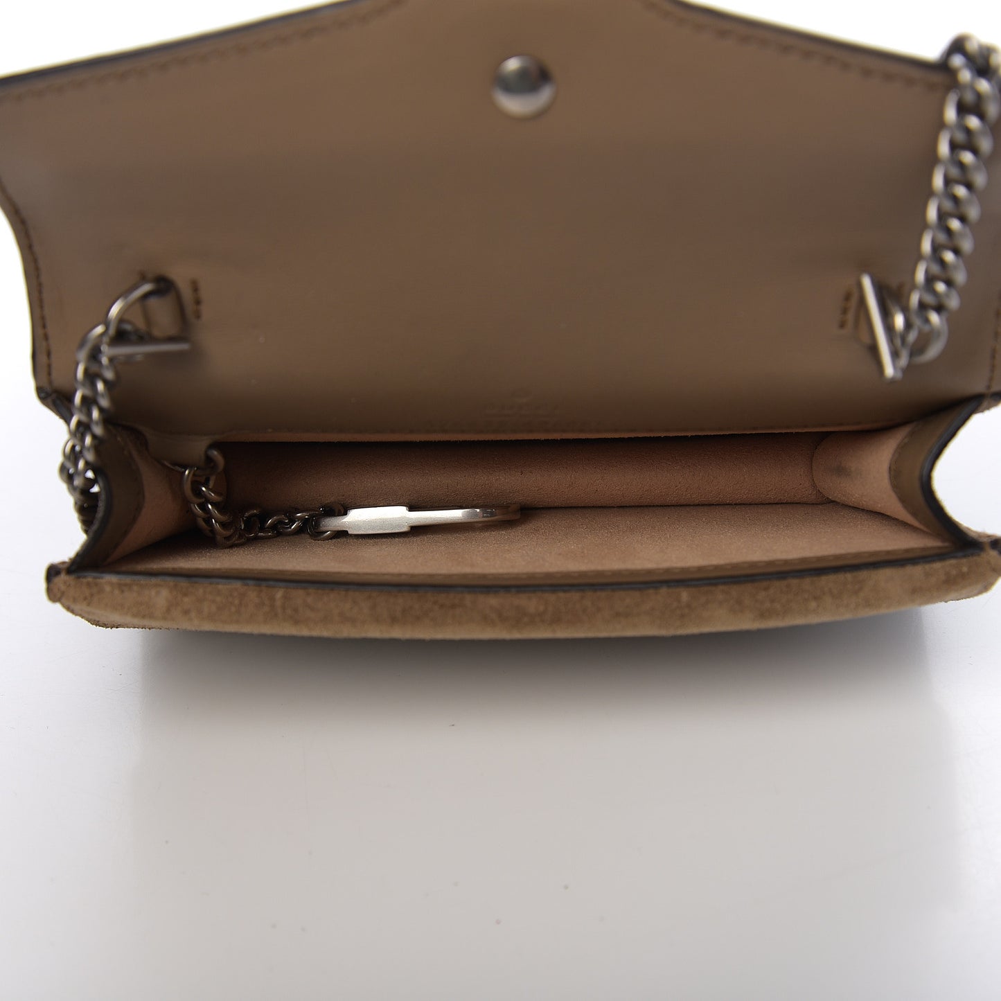 GG Supreme Monogram Super Mini Dionysus Shoulder Bag Taupe