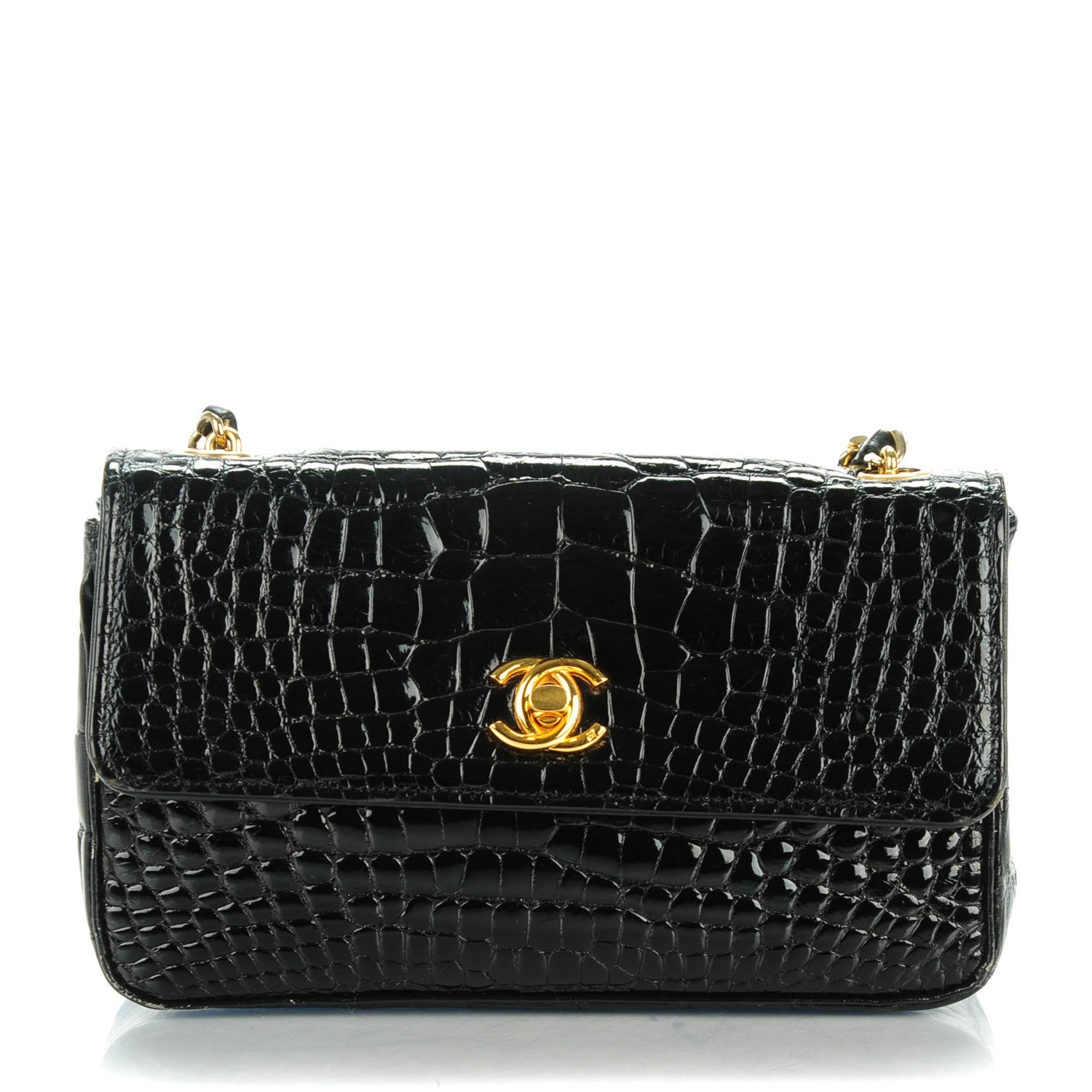 Chanel Alligator Mini Flap Black 1 of 10