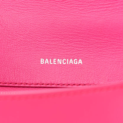 Balenciaga Shiny Box Calfskin Small Hourglass Top Handle Bag Acid Fuchsia 6 of 19