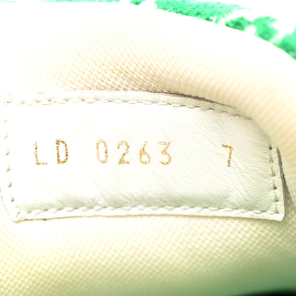 Louis Vuitton Jacquard Velvet Monogram Mens LV Trainer Sneakers 7 Vert 9 of 13