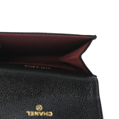 Chanel Caviar Quilted Flap Card Holder Wallet Black 4 of 4