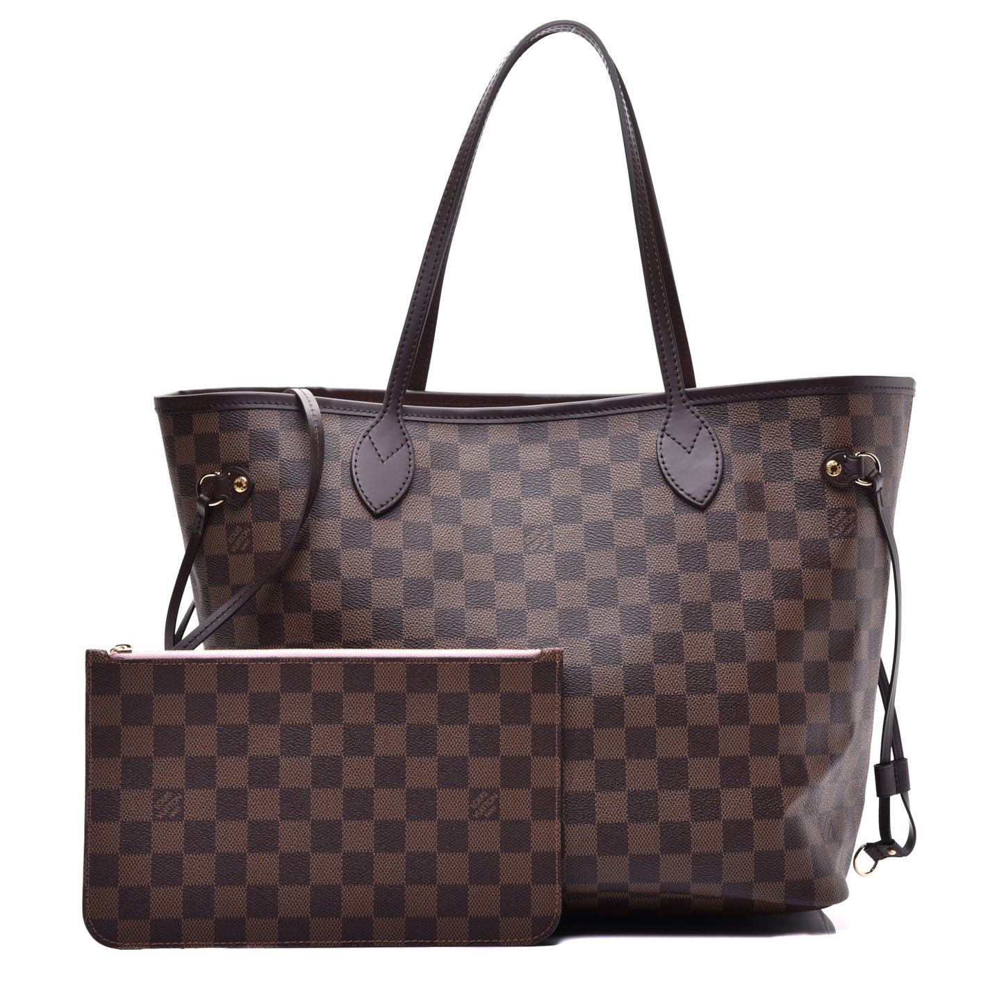 Damier Ebene Neo Neverfull MM Rose Ballerine