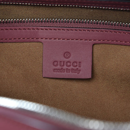 Gucci GG Supreme Monogram Blooms Medium Boston Beige Multicolor Dry Rose 6 of 7