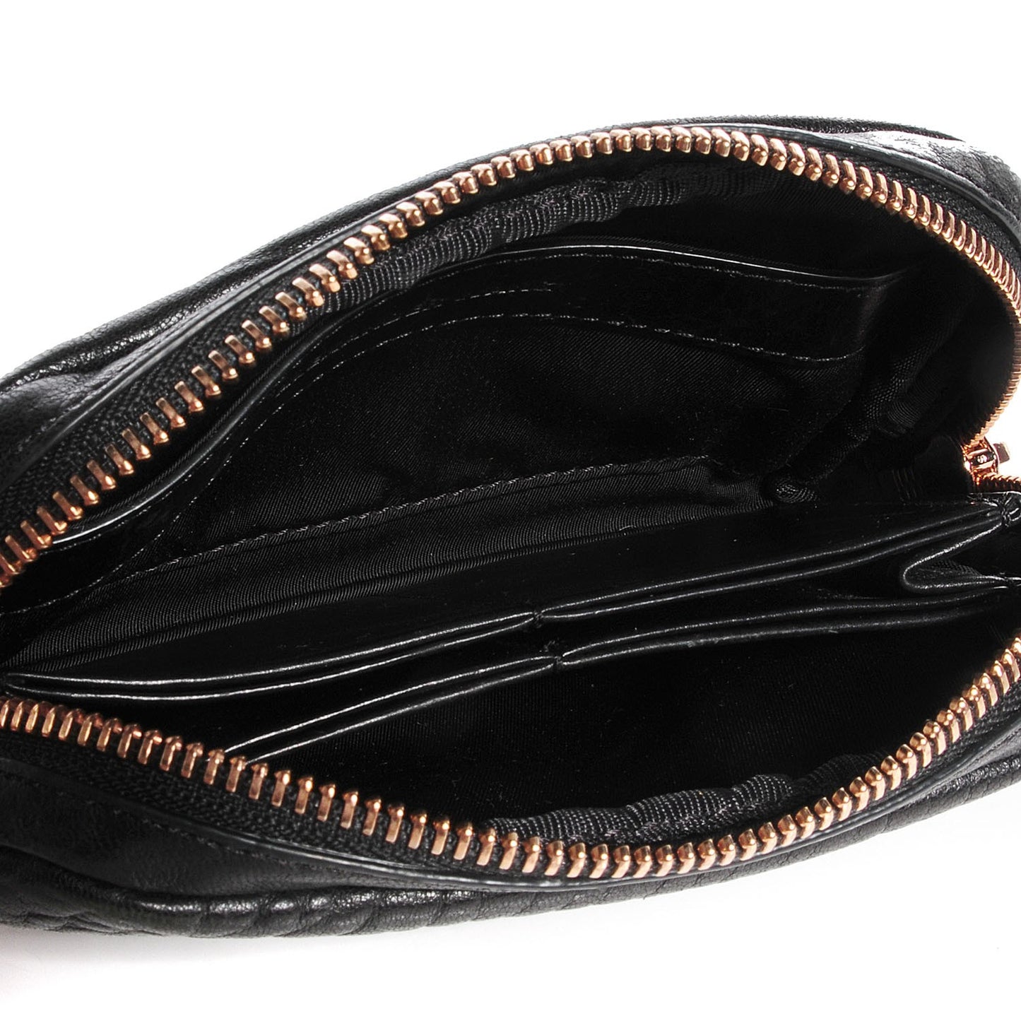 Pebbled Leather Large Fumo Wallet Black
