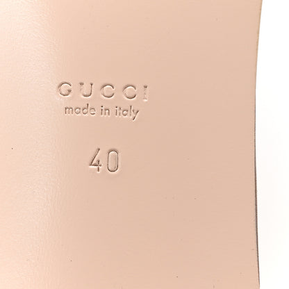Gucci Cosmos Softy Calfskin Interlocking G Cut Out Slide Sandals 40 Cuir 7 of 8