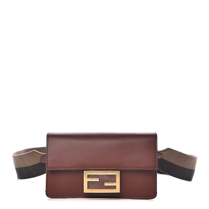 Fendi Vitello King Mini Flat Baguette Praline 1 of 10