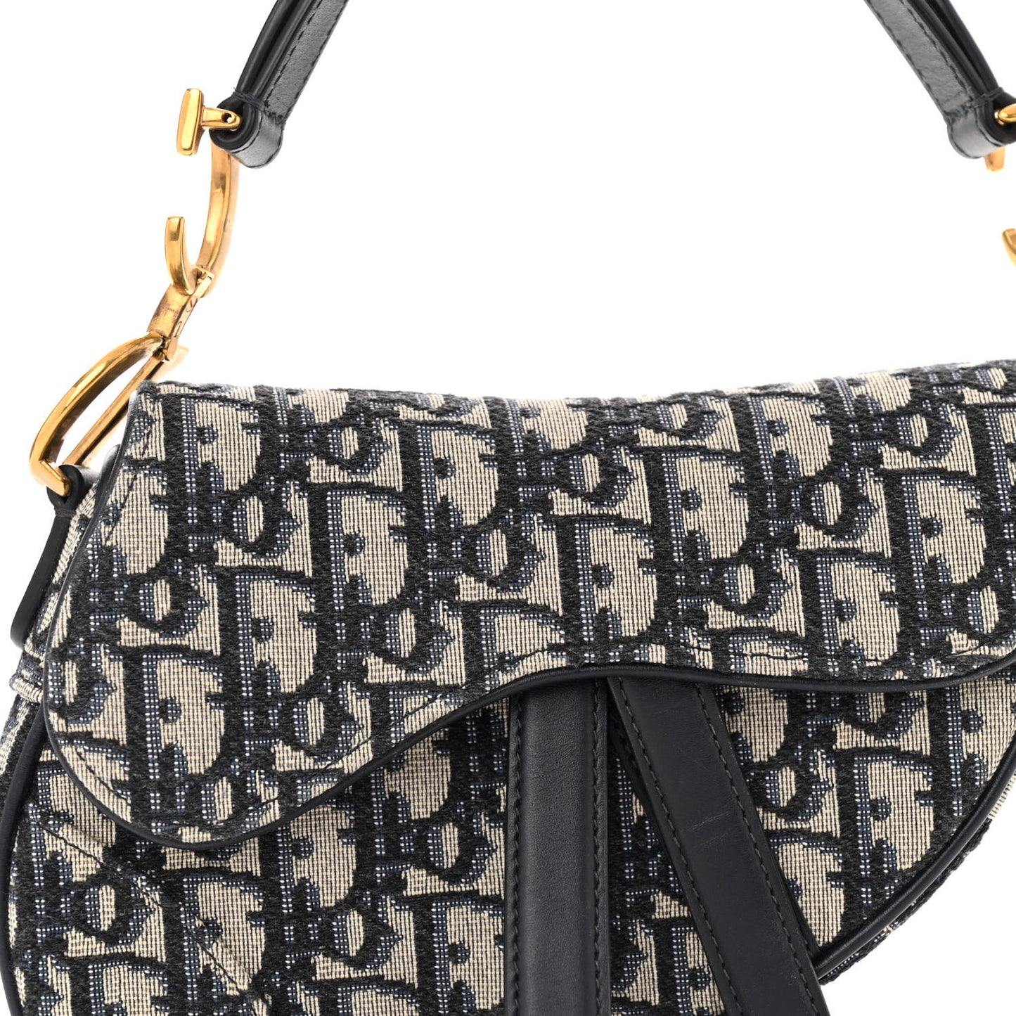 Oblique Mini Saddle Bag Blue