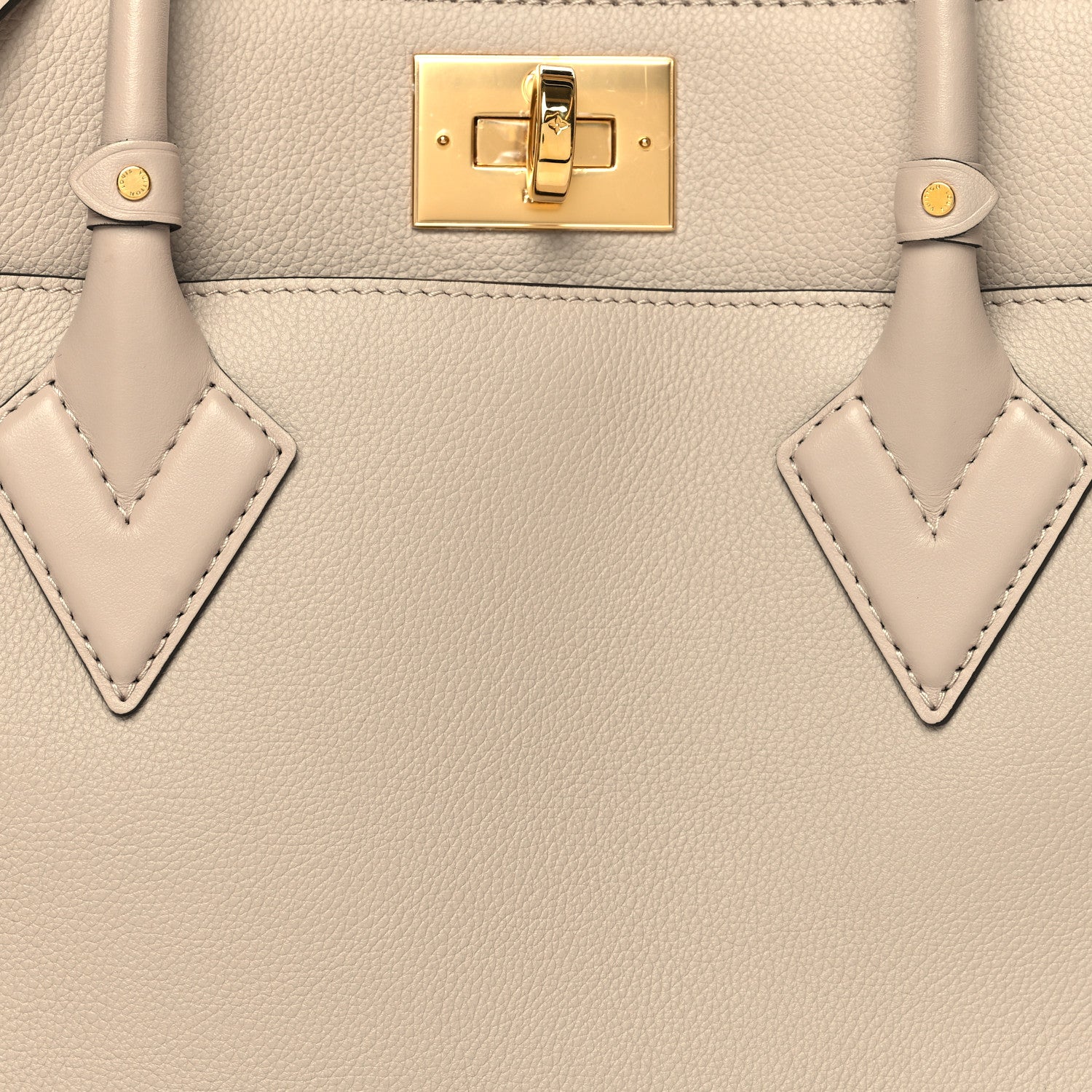 Louis Vuitton Calfskin Monogram On My Side Greige 7 of 9