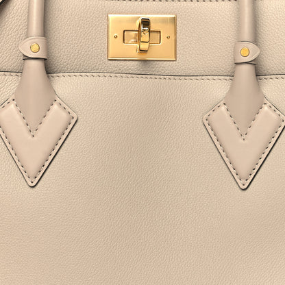 Louis Vuitton Calfskin Monogram On My Side Greige 7 of 9