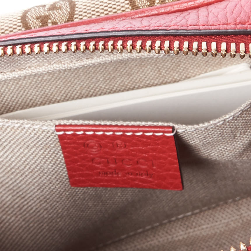 Monogram Mini Bree Messenger Bag Red