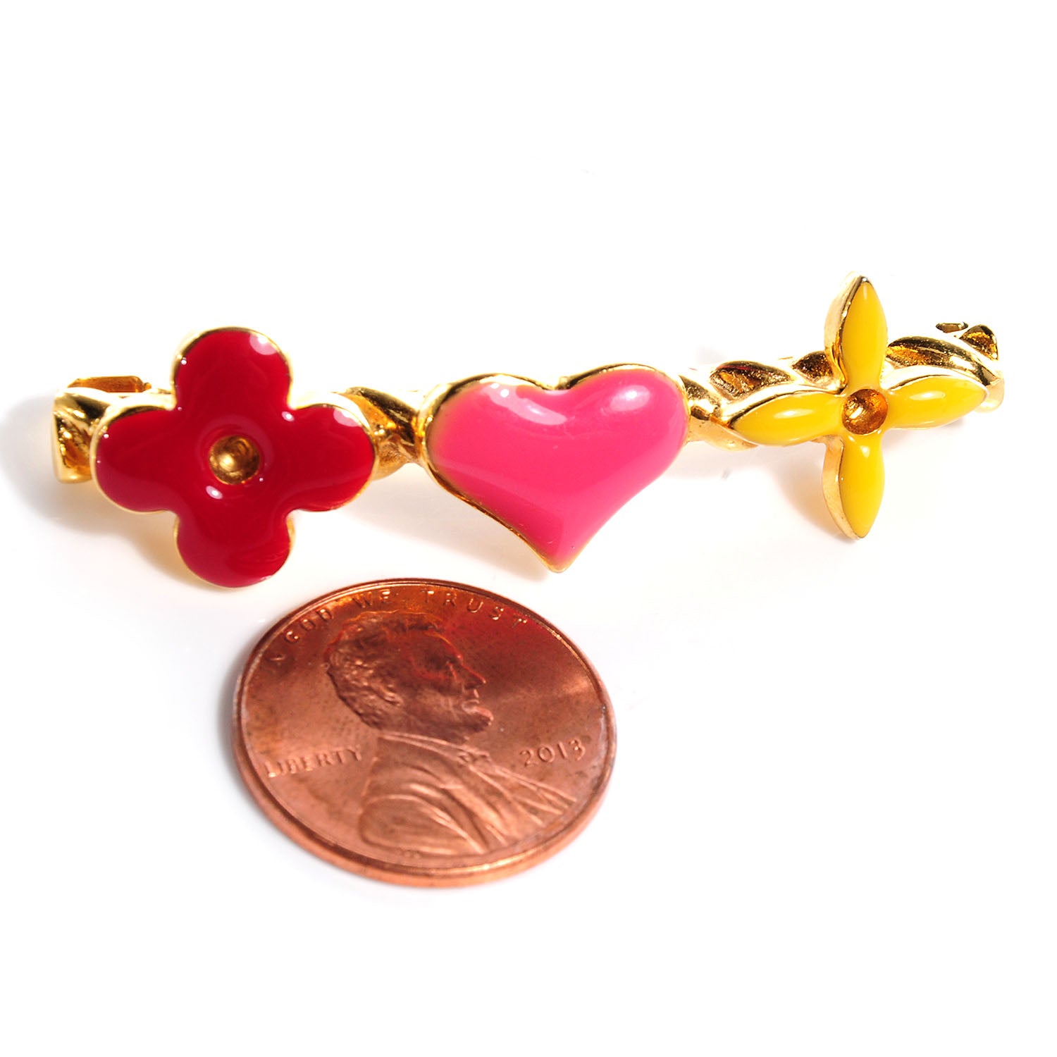 Louis Vuitton Sweet Monogram Hair Clips 2 of 5