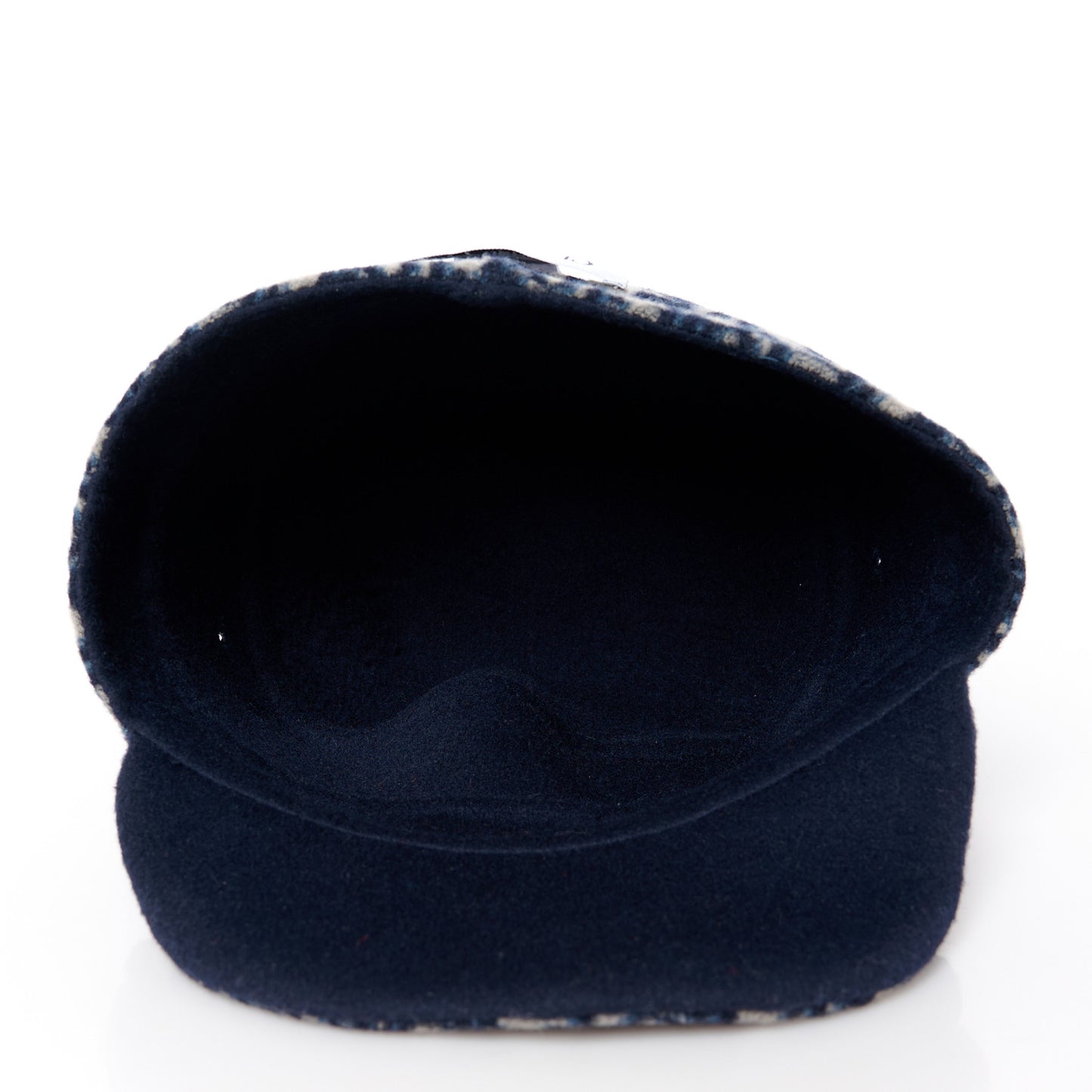 Wool Oblique Reversible Chic Military Cap 57 Blue