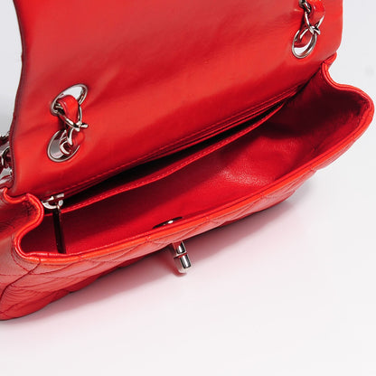 Chanel Lambskin Quilted Mini Rectangular Flap Red 8 of 8