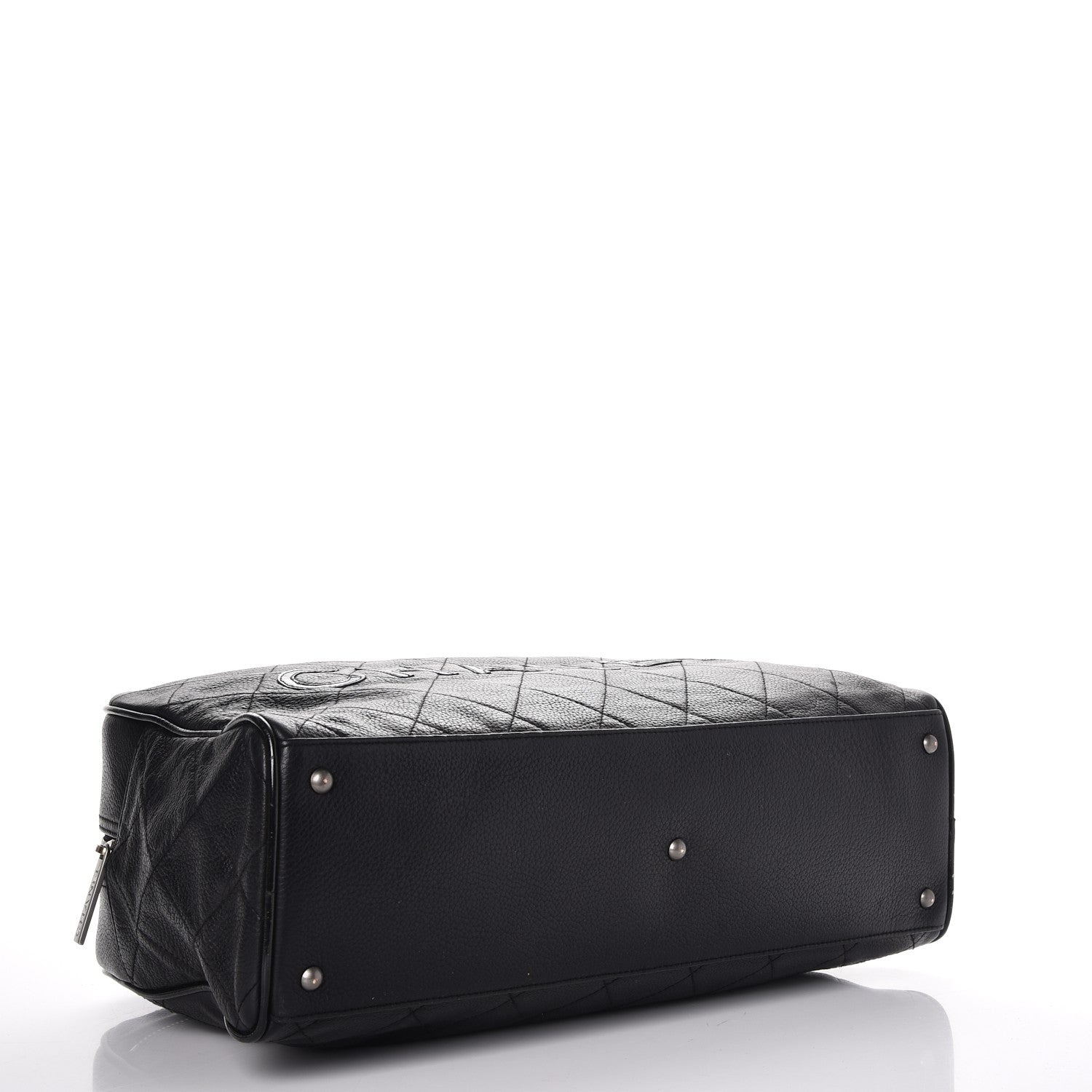 Chanel Caviar Patent Quilted Large Bowler Black 4 of 8