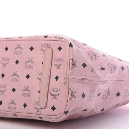 MCM Visetos Medium Anya Shopper Tote Light Pink 7 of 10