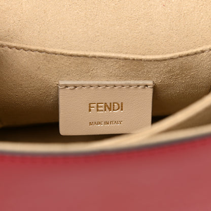 Fendi Vitello Liberty FF 1974 Embossed Small Kan I Shoulder Bag Fragola 5 of 7
