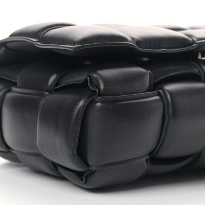 Bottega Veneta Paper Calfskin Maxi Intreccio Padded Cassette Crossbody Bag Black 6 of 11