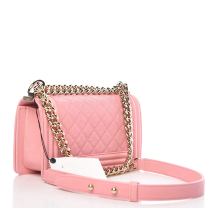 Chanel Caviar Quilted Small Boy Flap Pink 4 of 11