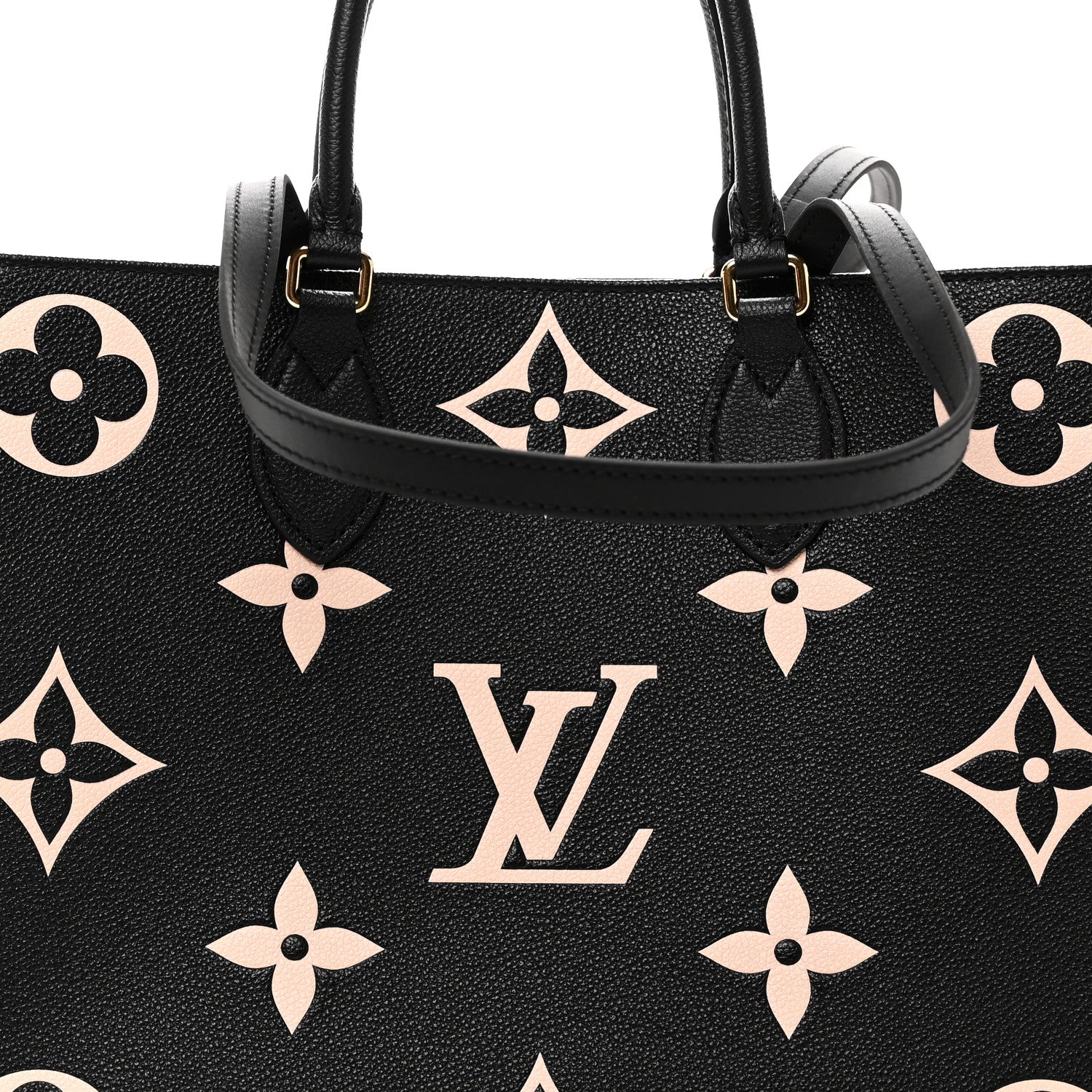 Louis Vuitton Empreinte Monogram Giant Onthego MM Black Beige 7 of 10