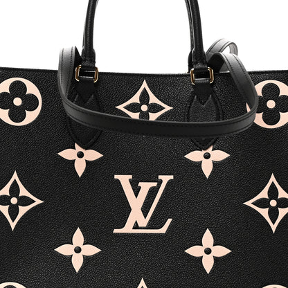 Louis Vuitton Empreinte Monogram Giant Onthego MM Black Beige 7 of 10