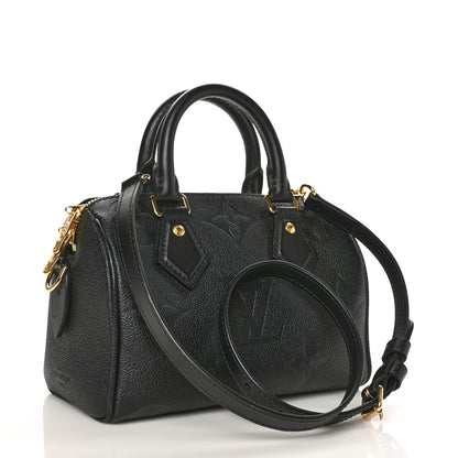 Louis Vuitton Empreinte Monogram Giant Speedy Bandouliere 20 Black 3 of 6