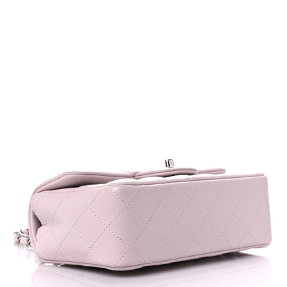 Chanel Lambskin Quilted Mini Rectangular Flap Light Purple 4 of 13