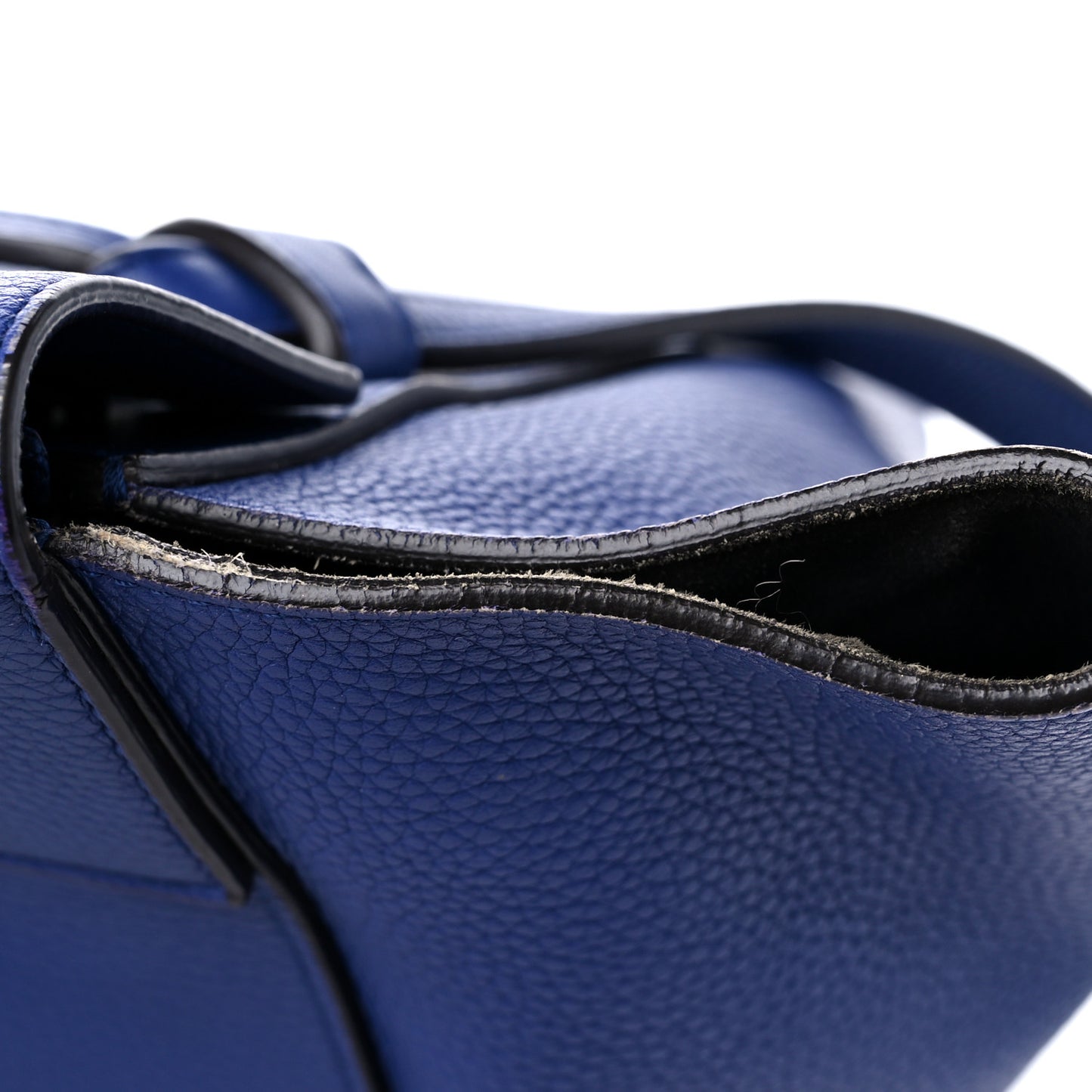 Grained Calfskin Small Belt Bag Indigo