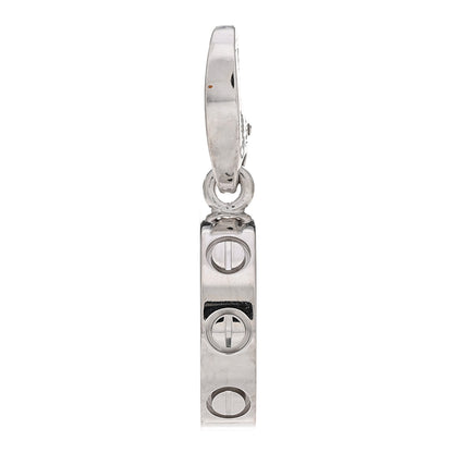 Cartier 18K White Gold LOVE Ring Charm 1 of 3