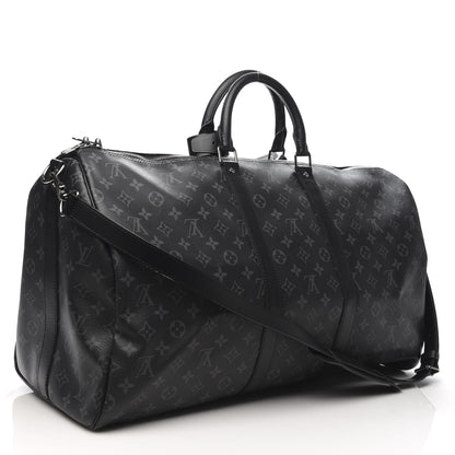 Louis Vuitton Monogram Eclipse Keepall Bandouliere 55 2 of 10