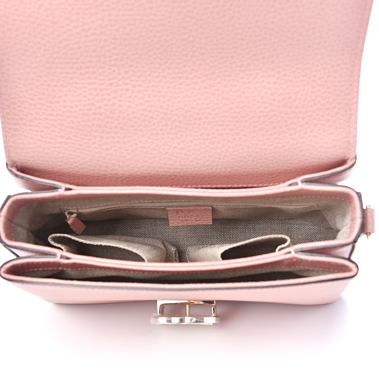 Gucci Dollar Calfskin Interlocking G Top Handle Shoulder Bag Soft Pink 4 of 9