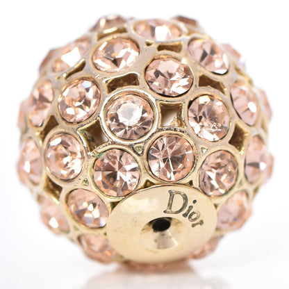 Christian Dior Crystal Mise En Dior Tribal Earrings Light Pink Gold 4 of 5