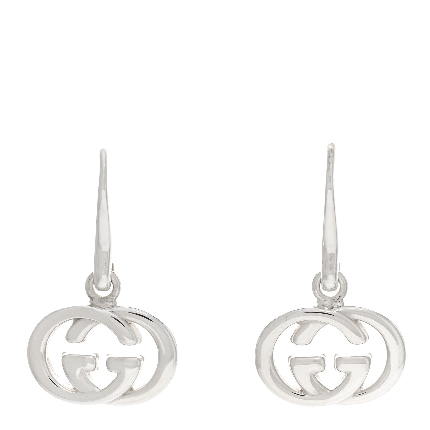 Gucci Sterling Silver Britt Drop Earrings 1 of 4