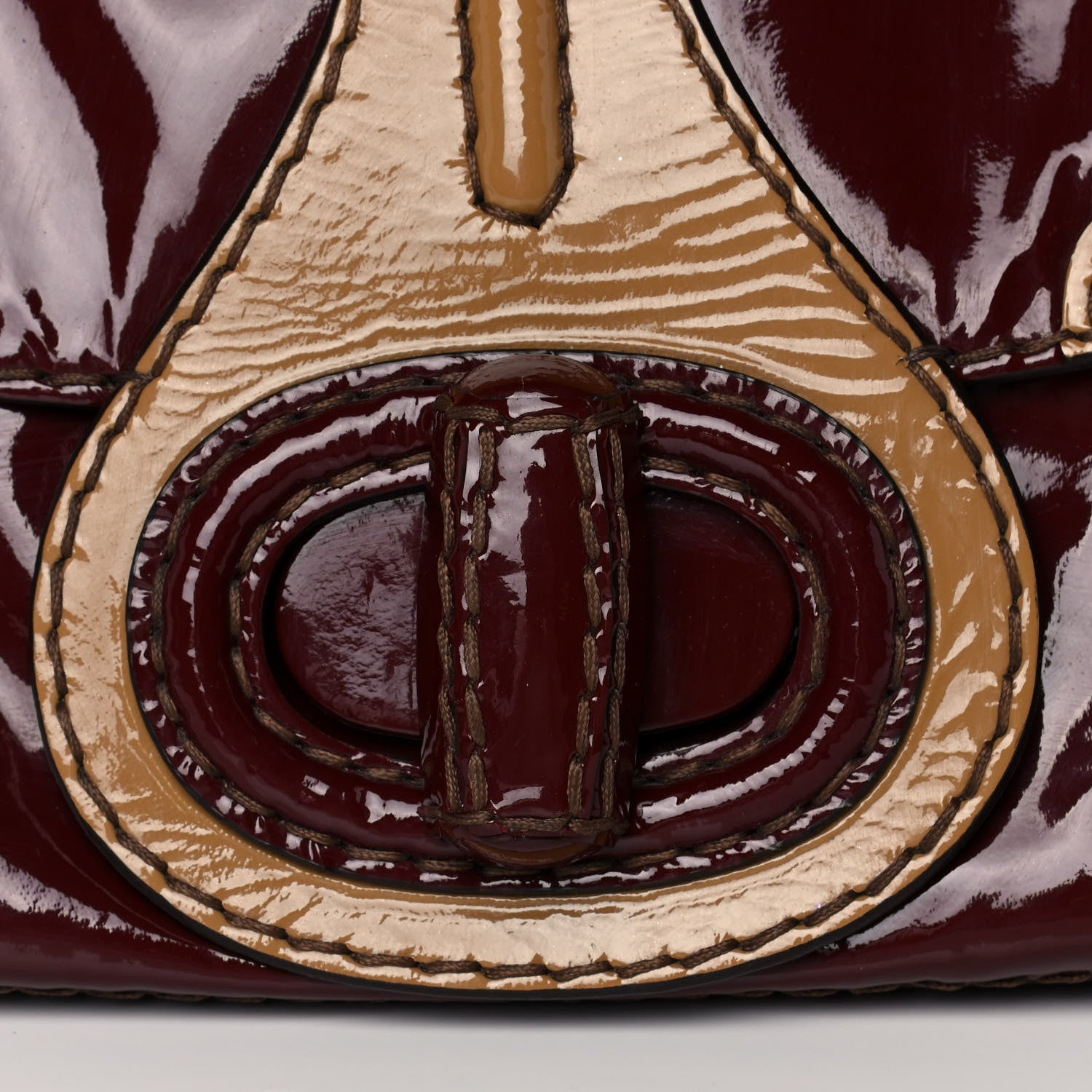 Prada Patent Turnlock Flap Shoulder Bag 9 of 11