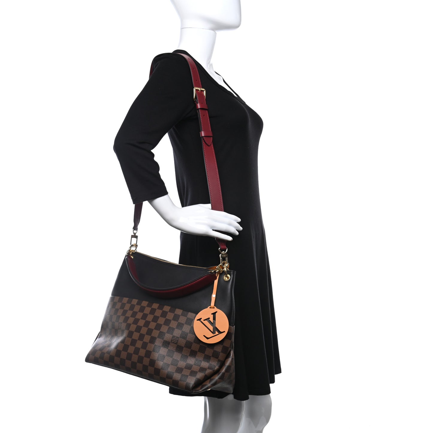 Damier Ebene Calfskin Maida Black