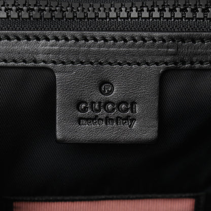 Gucci Techno Canvas GucciGhost Double Buckle Backpack Black New Acquamarine 6 of 10