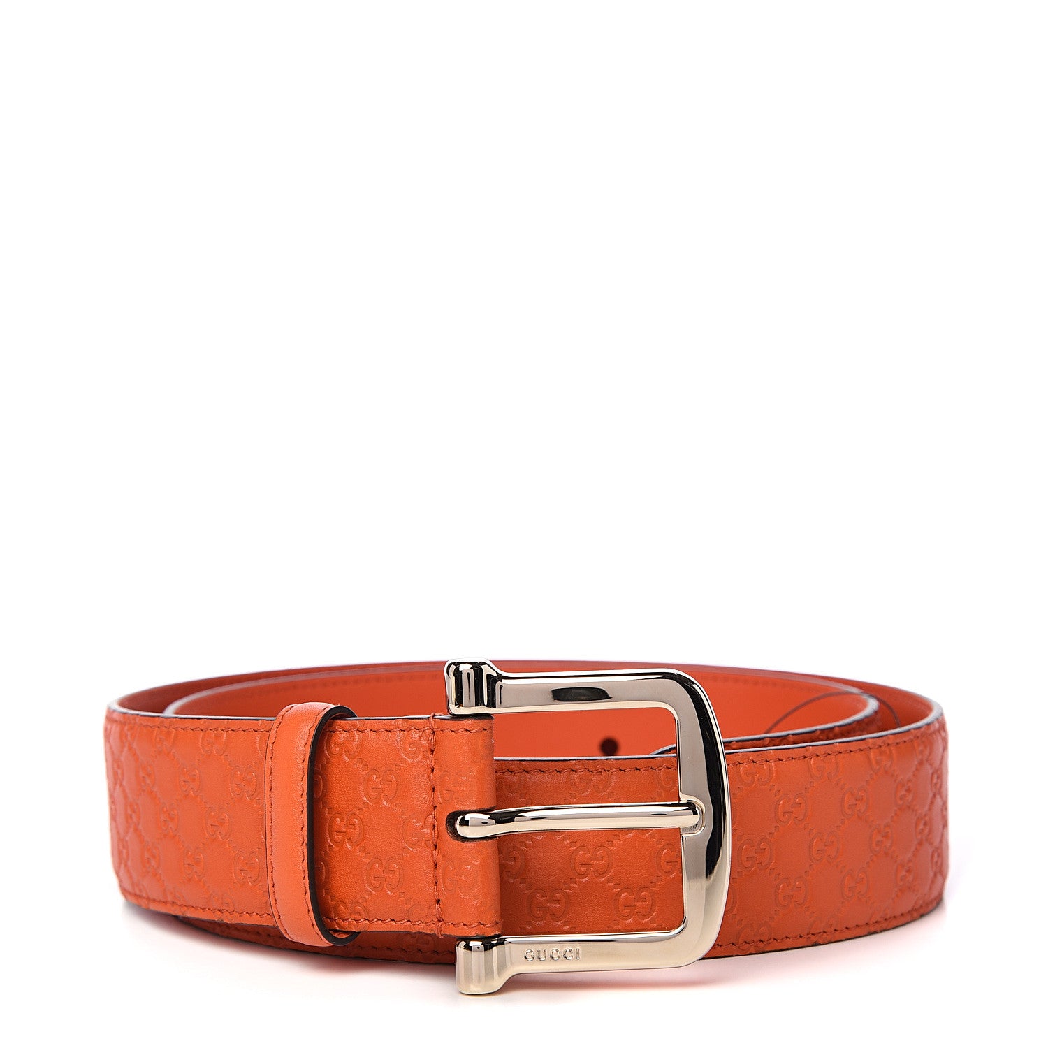 Gucci Soft Microguccissima 40mm Belt 90 36 Sun Orange 1 of 5